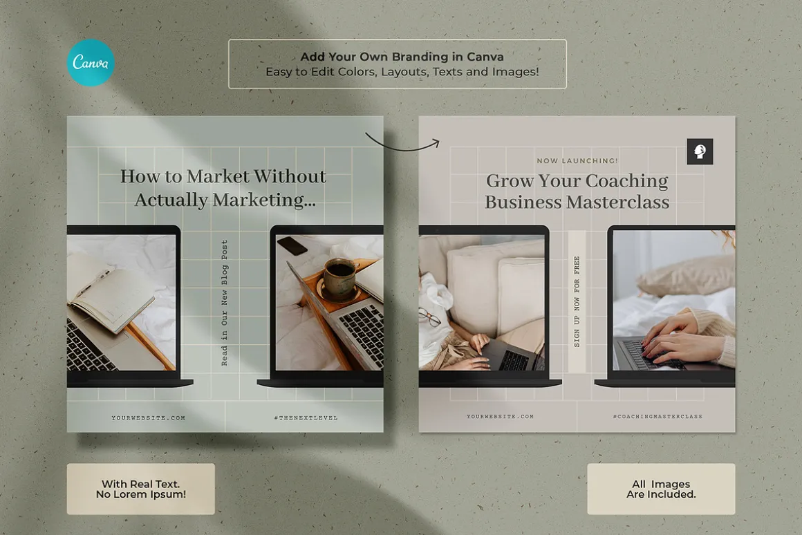 Elegant Coaching Social Media Kit