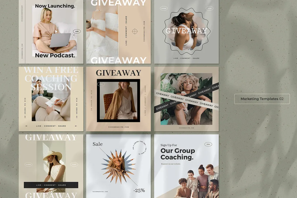 Elegant Coaching Social Media Kit