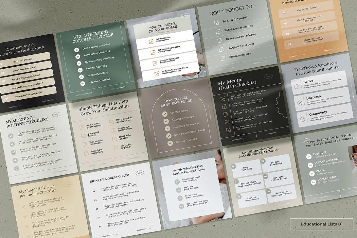 Elegant Coaching Social Media Kit