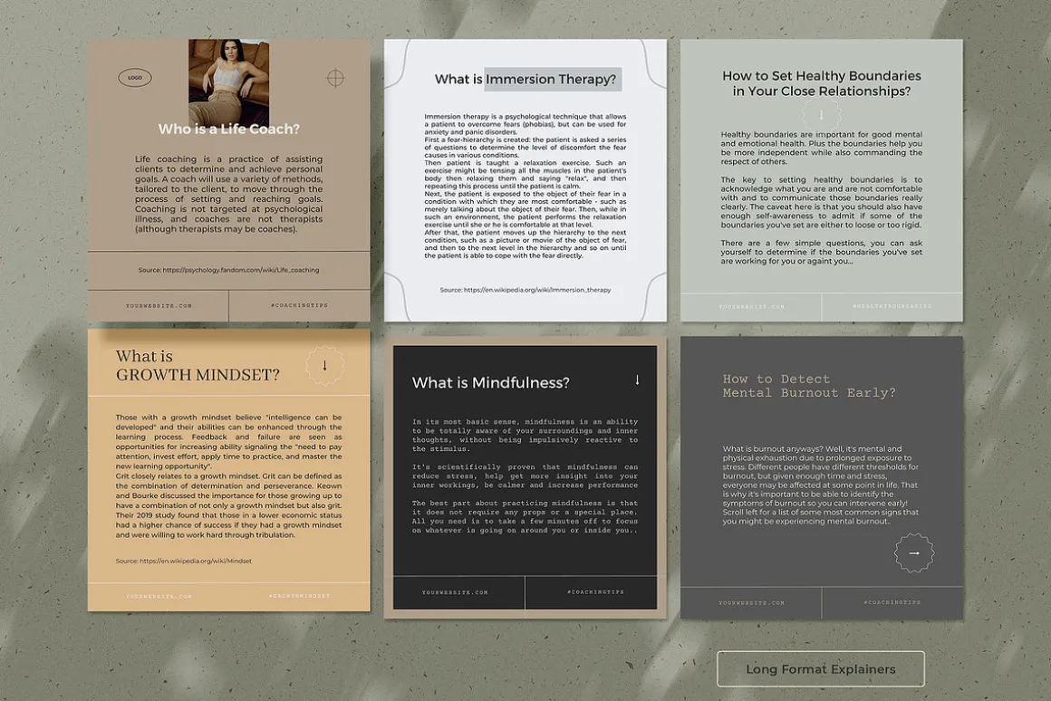 Elegant Coaching Social Media Kit