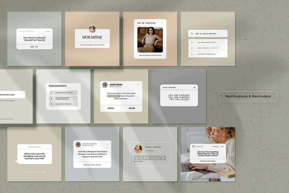 Elegant Coaching Social Media Kit