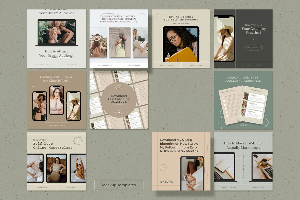 Elegant Coaching Social Media Kit