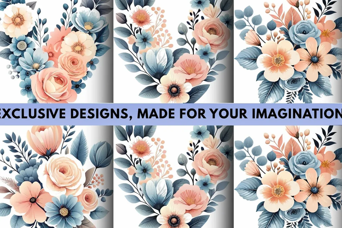 Elegant Floral Illustration Set 16