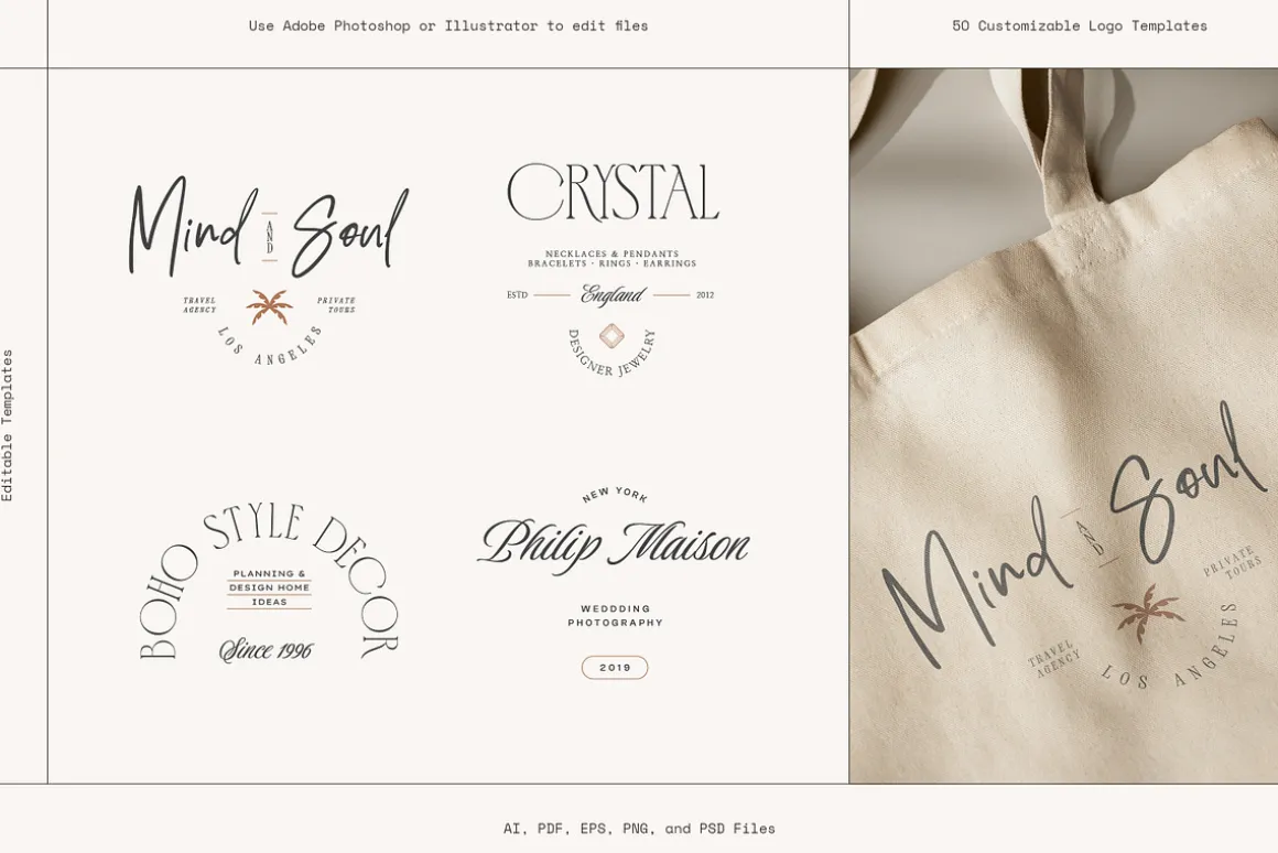 Elegant Logo Kit | 50 Templates
