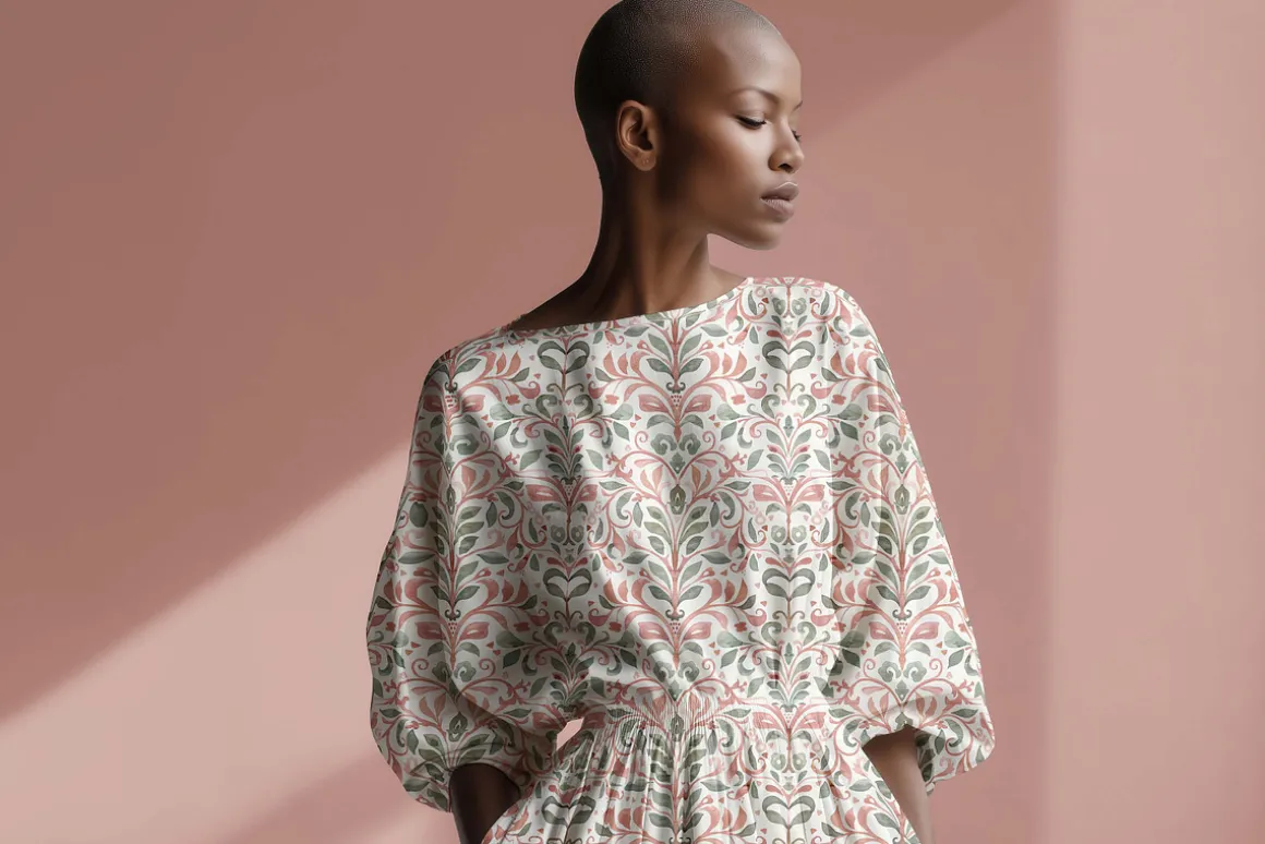 Elegant Loose Dress Mockup PSD