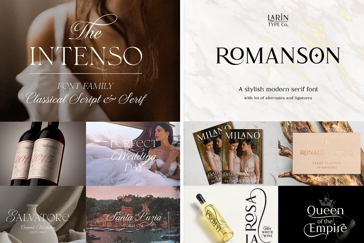 Elegant Serif Font Bundle