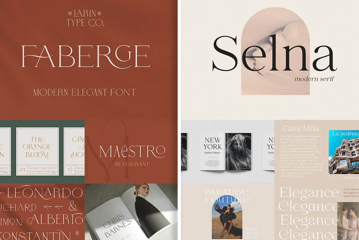 Elegant Serif Font Bundle