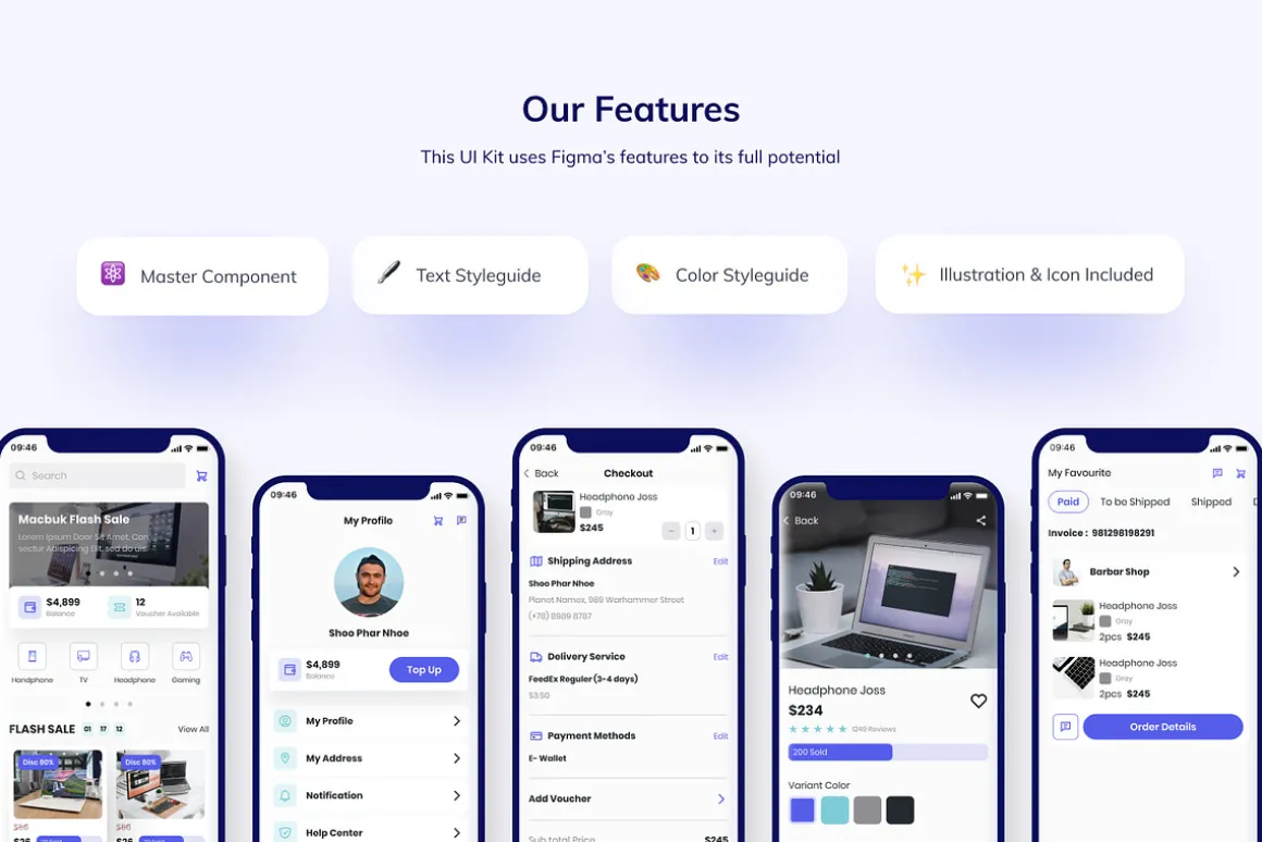 Elektra - E-commerce UI Kit