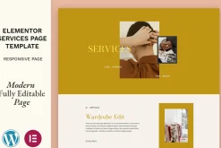 Elementor Template Services Page