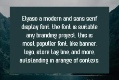 Elyaso - Corporate Logo Font