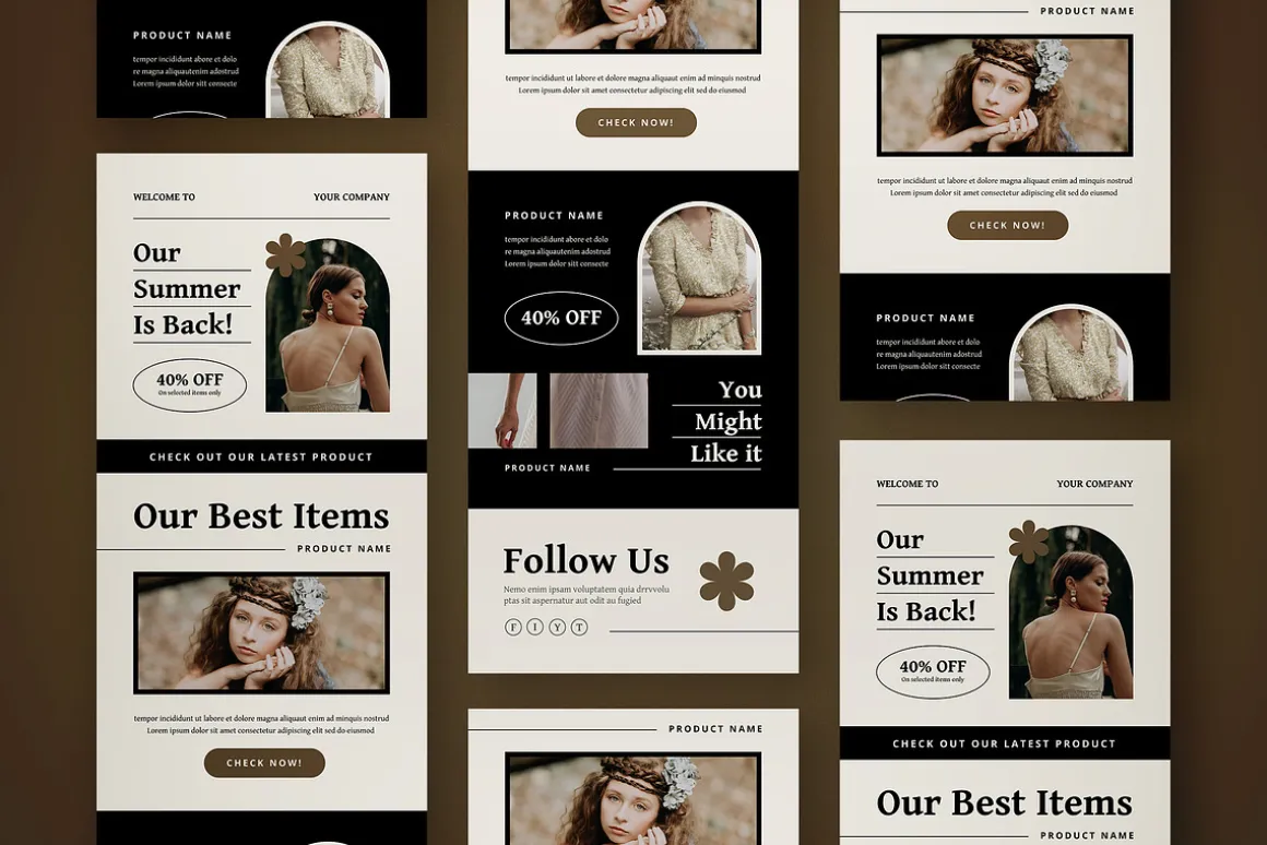 Email Newsletter Retro