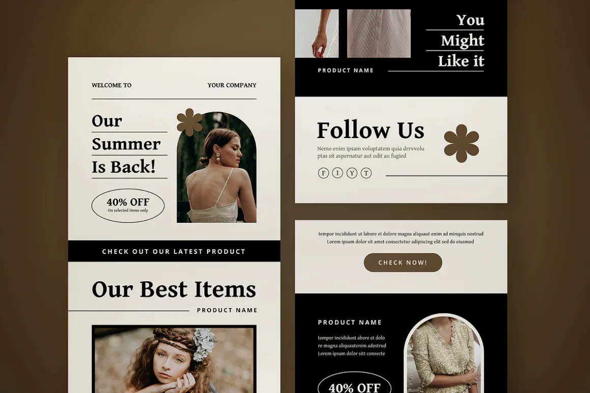 Email Newsletter Retro