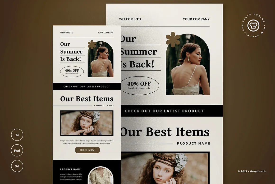 Email Newsletter Retro