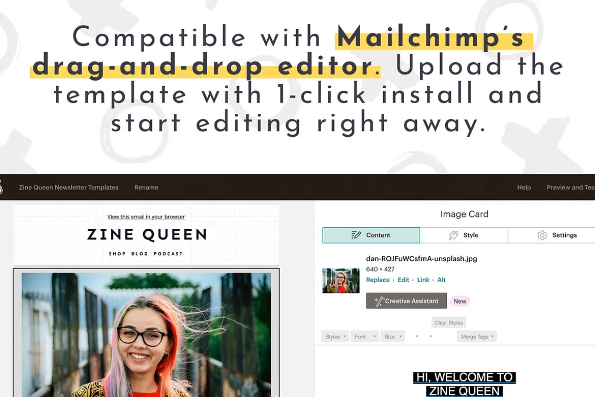 Email Newsletter Template Mailchimp