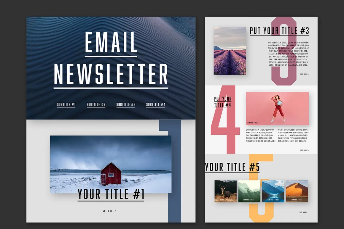 Email Newsletter Layout