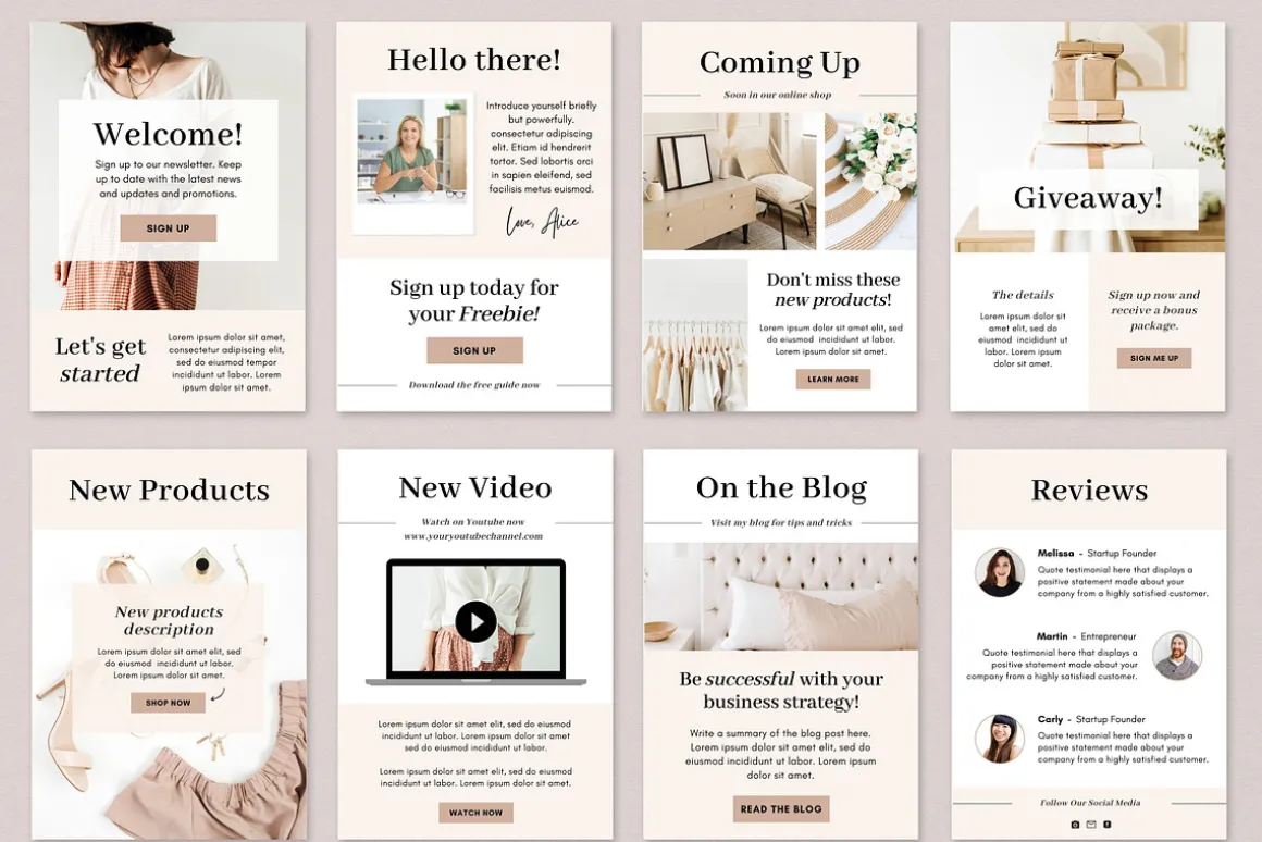 Email Newsletter Templates Canva