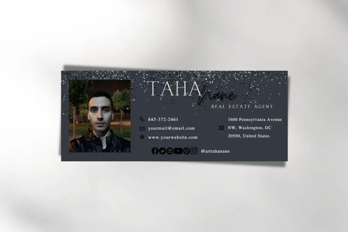 Email Signature Canva Template