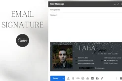 Email Signature Canva Template