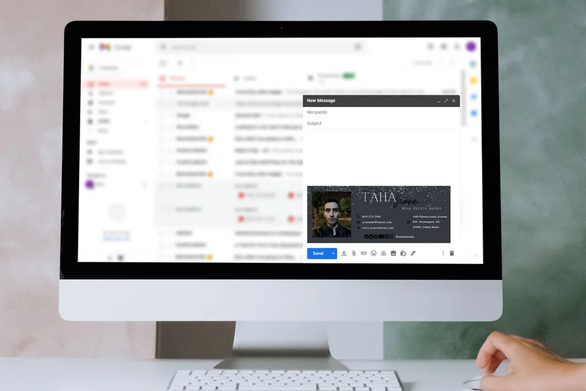 Email Signature Canva Template