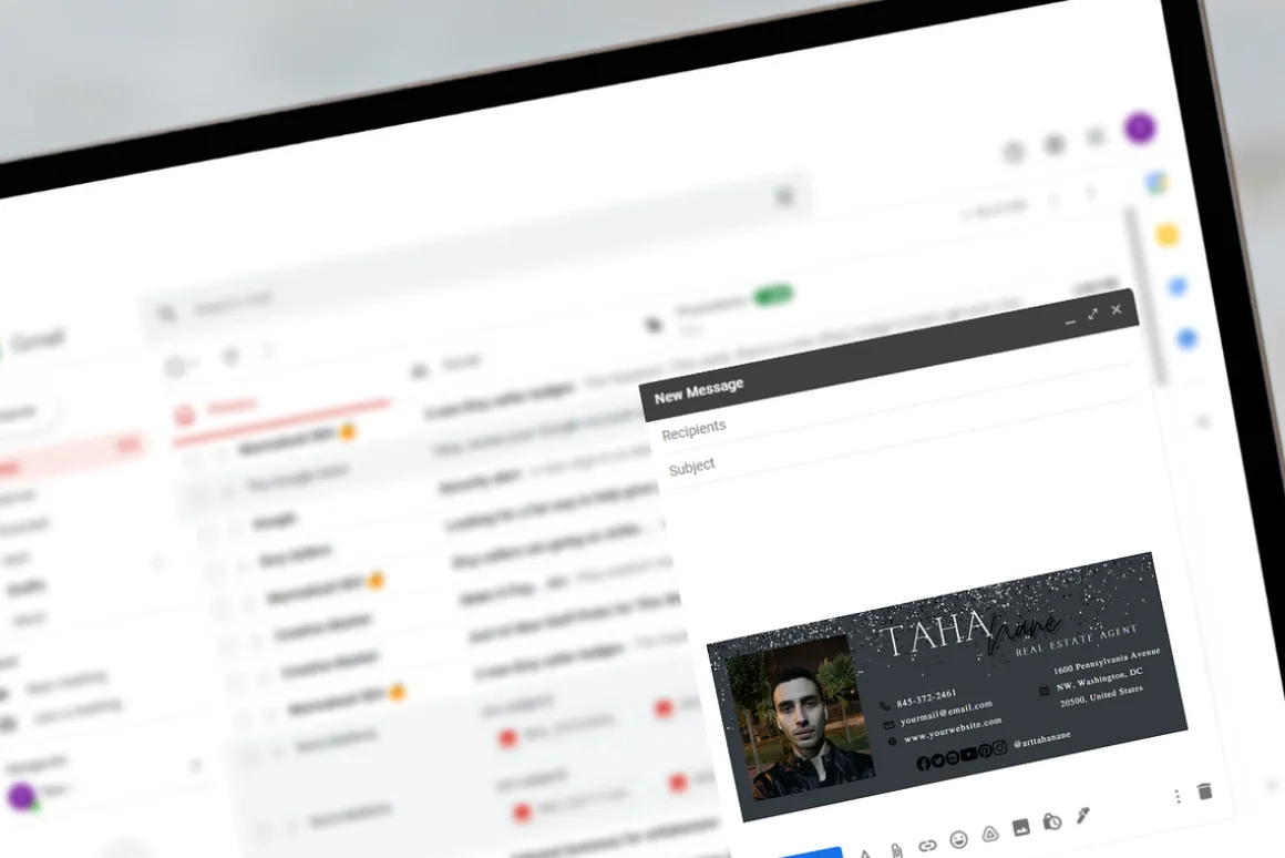 Email Signature Canva Template
