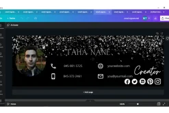 Email Signature Canva Template