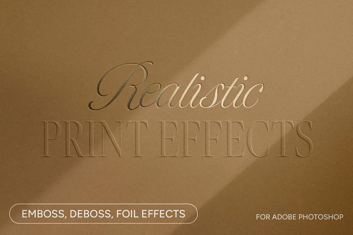 Embossed, Debossed, Foil Effects