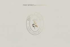 Embossed, Debossed, Foil Effects