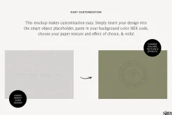 Embossed Debossed Paper Logo Mockup