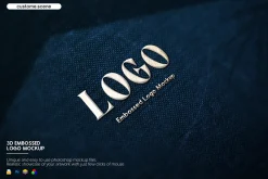 Embossed Logo Mockup