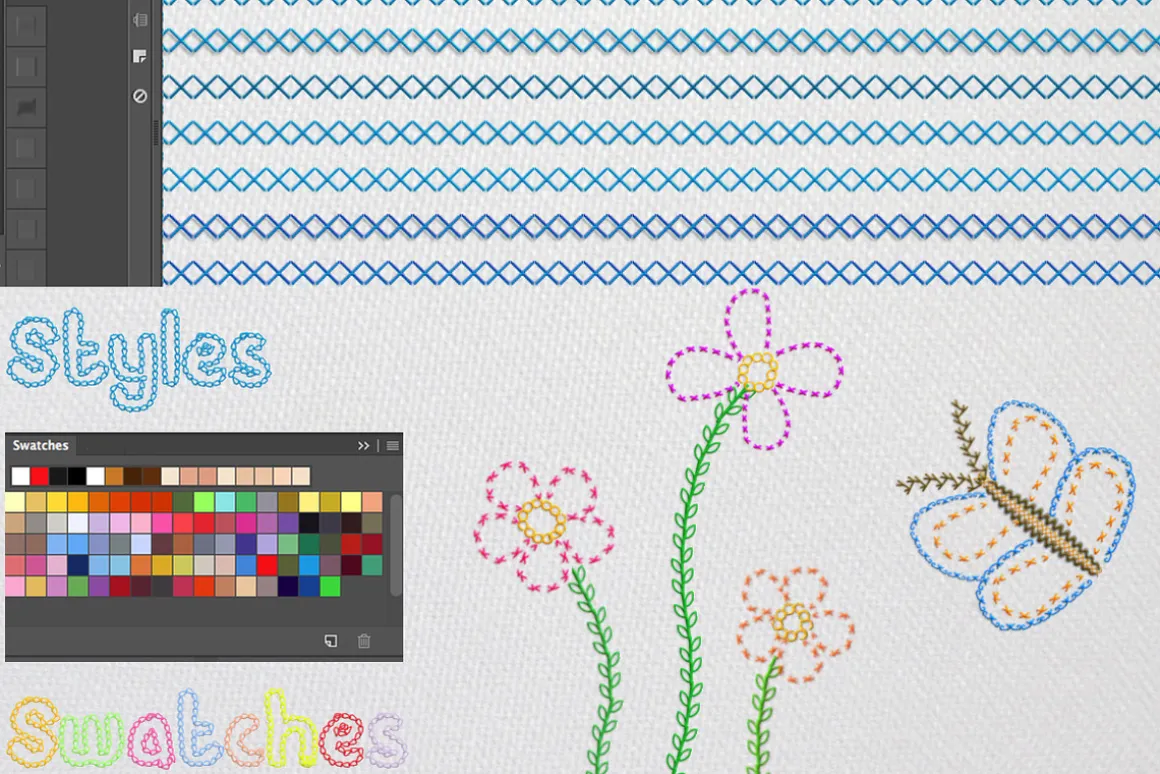 Embroidery Set for Photoshop