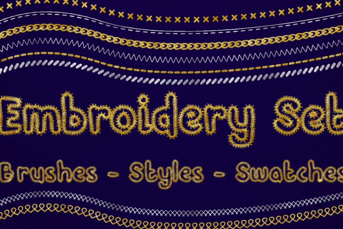 Embroidery Set for Photoshop