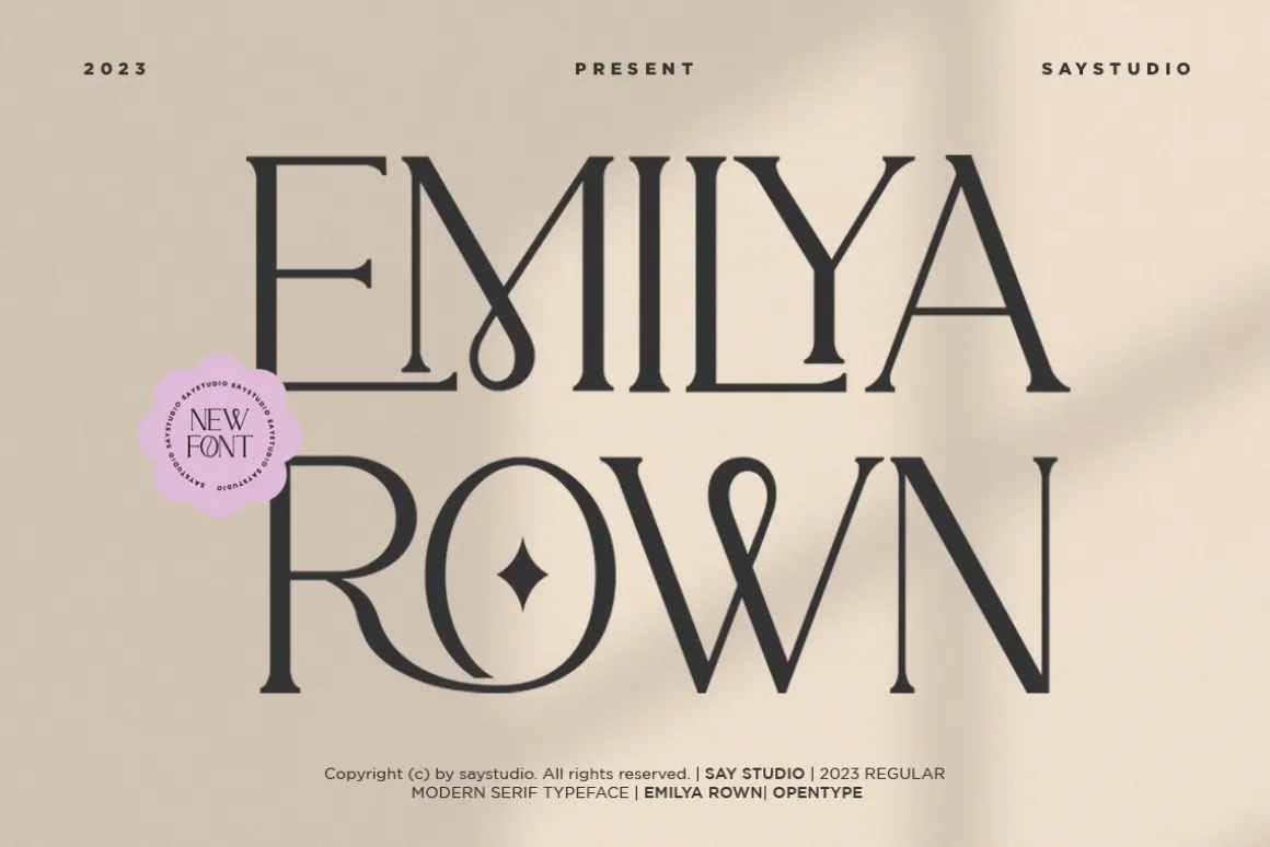 Emilya Rown - Classy Ligature Serif