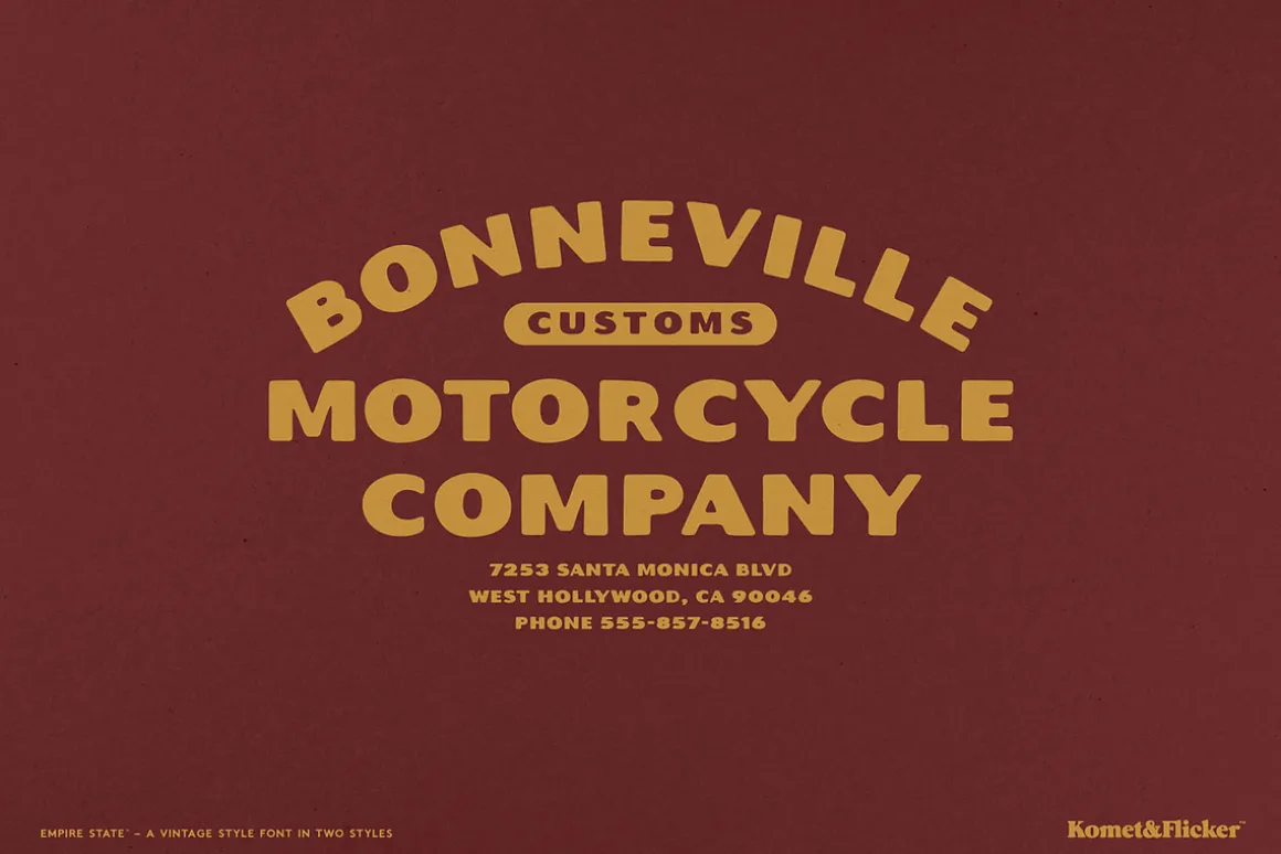 Empire State – A Rustic Font