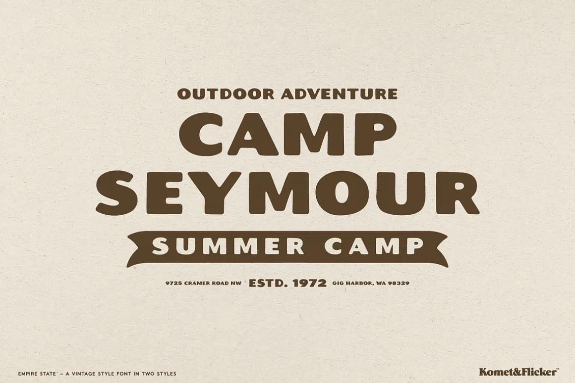 Empire State – A Rustic Font