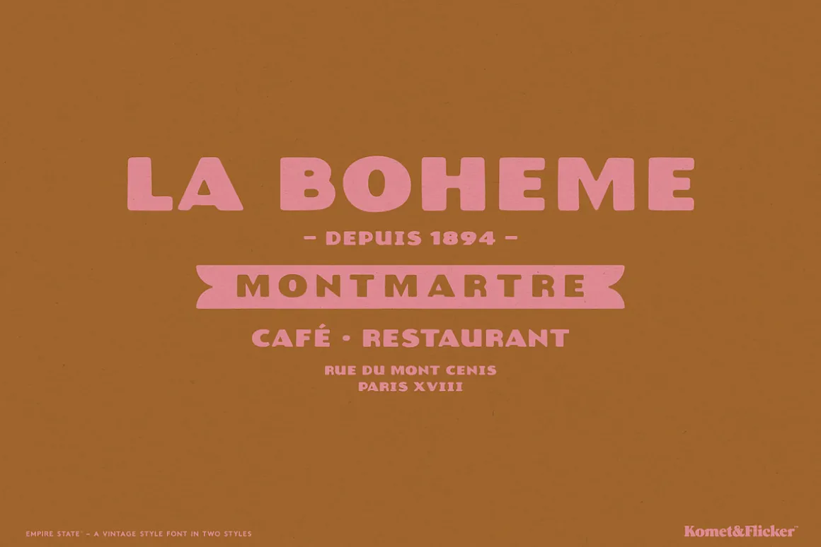 Empire State – A Rustic Font