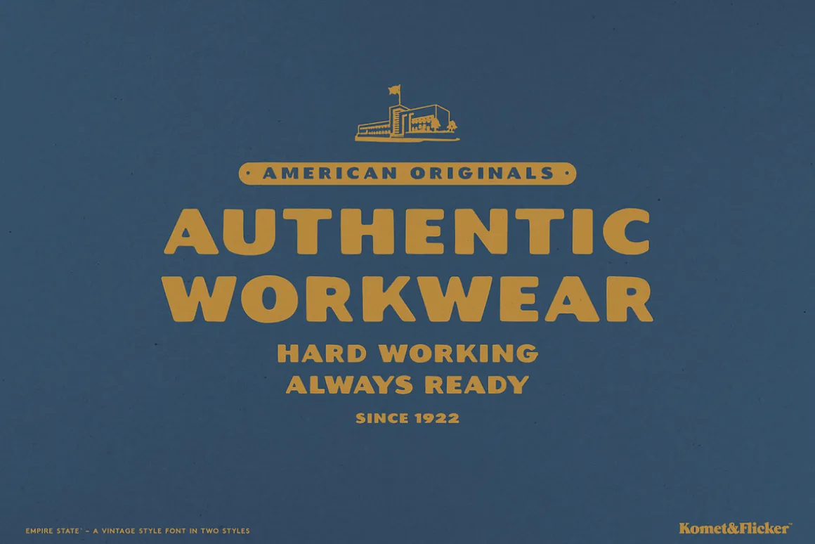 Empire State – A Rustic Font