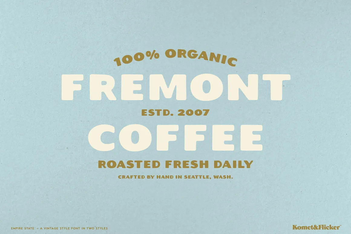 Empire State – A Rustic Font