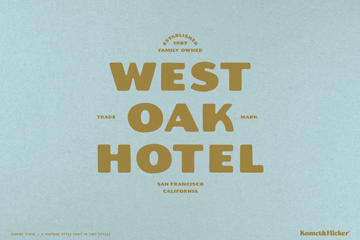 Empire State – A Rustic Font