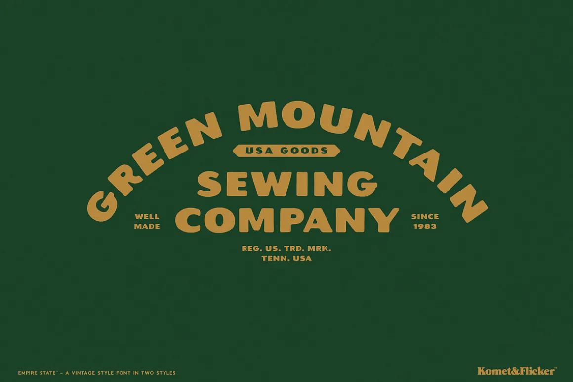 Empire State – A Rustic Font