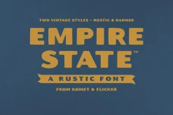 Empire State – A Rustic Font