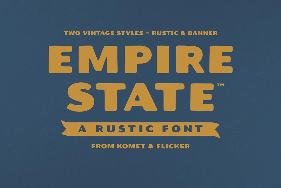 Empire State – A Rustic Font