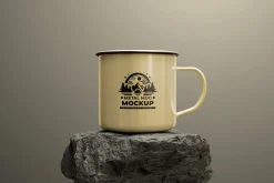 Enamel Mug Mockup