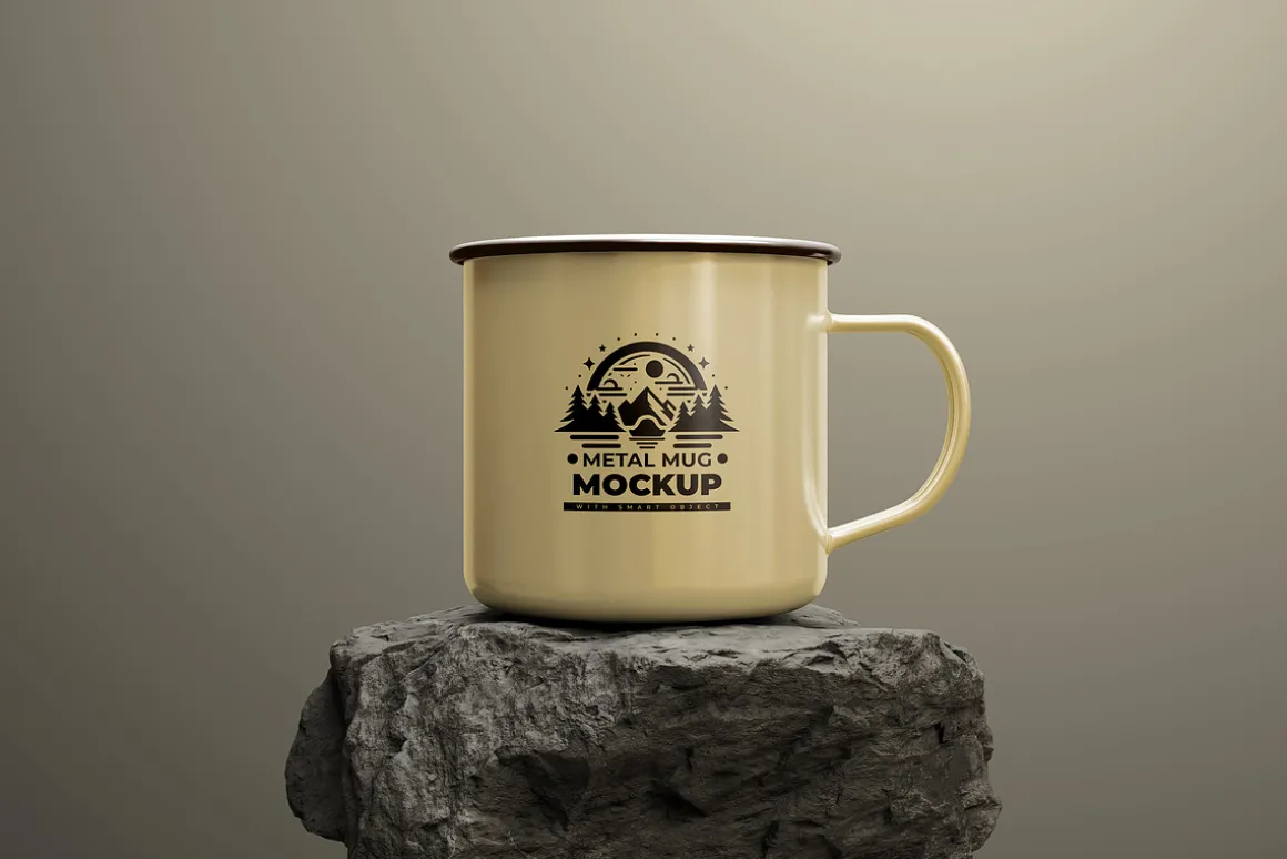 Enamel Mug Mockup