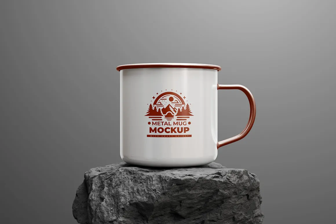 Enamel Mug Mockup