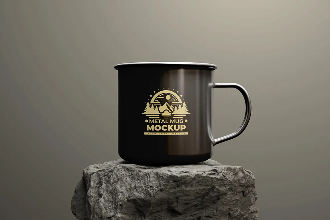 Enamel Mug Mockup