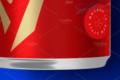 Energy Drink Can Mockup 250ml
