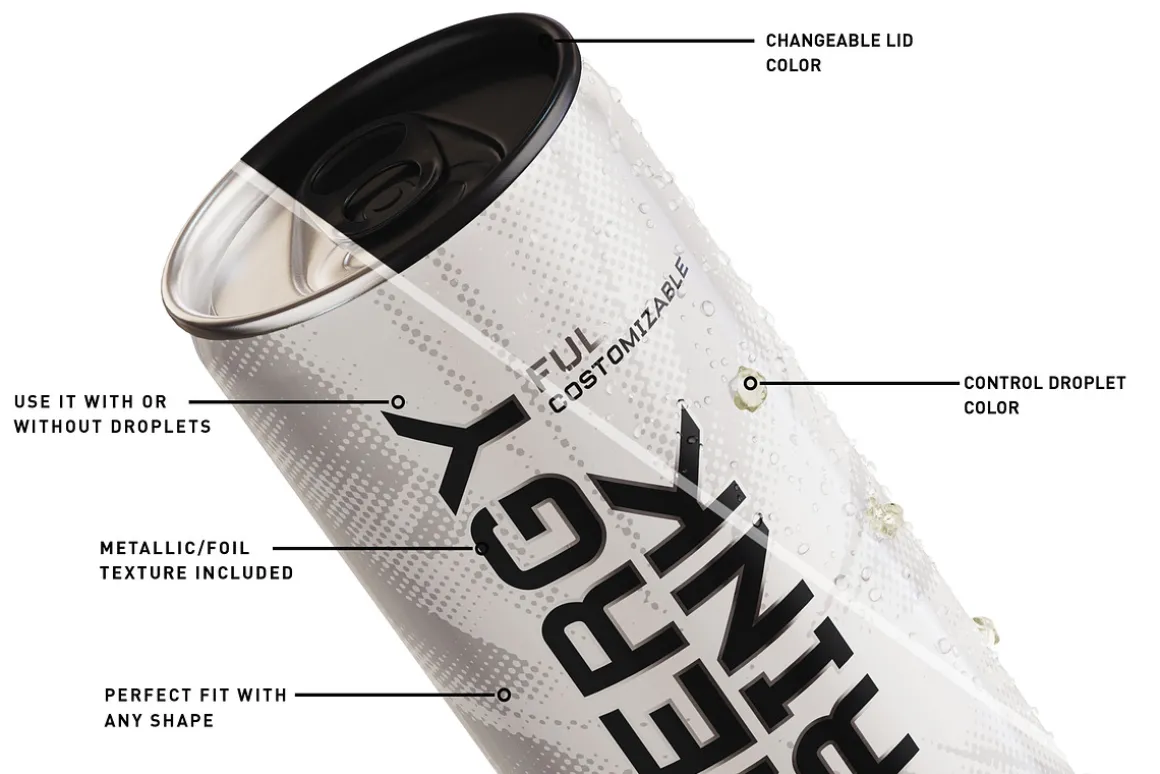 Energy Drink Mockup