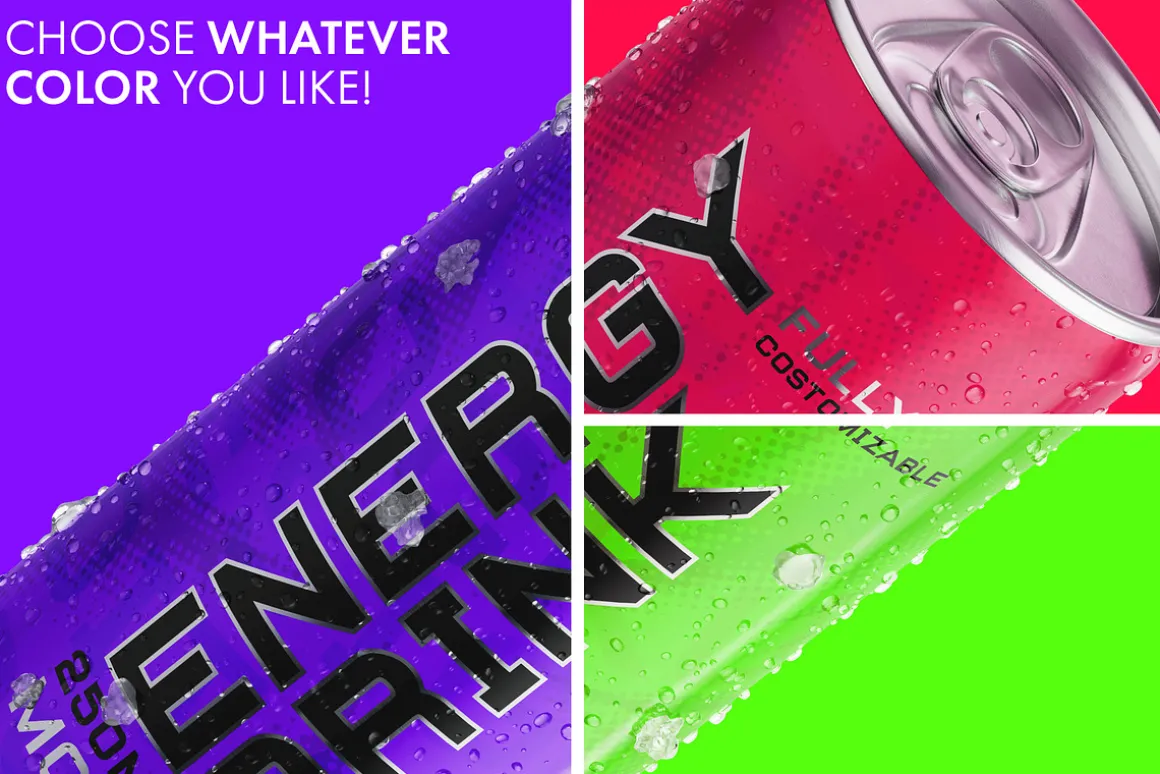 Energy Drink Mockup