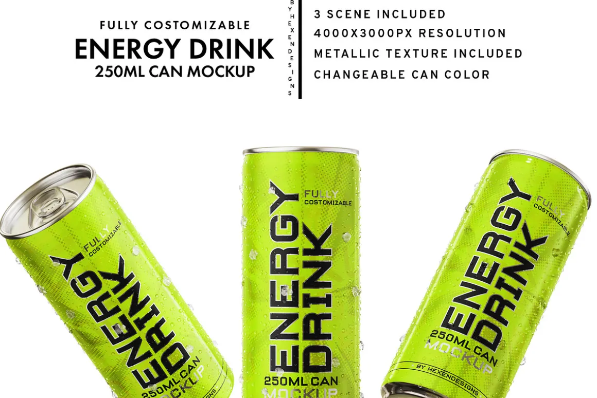 Energy Drink Mockup