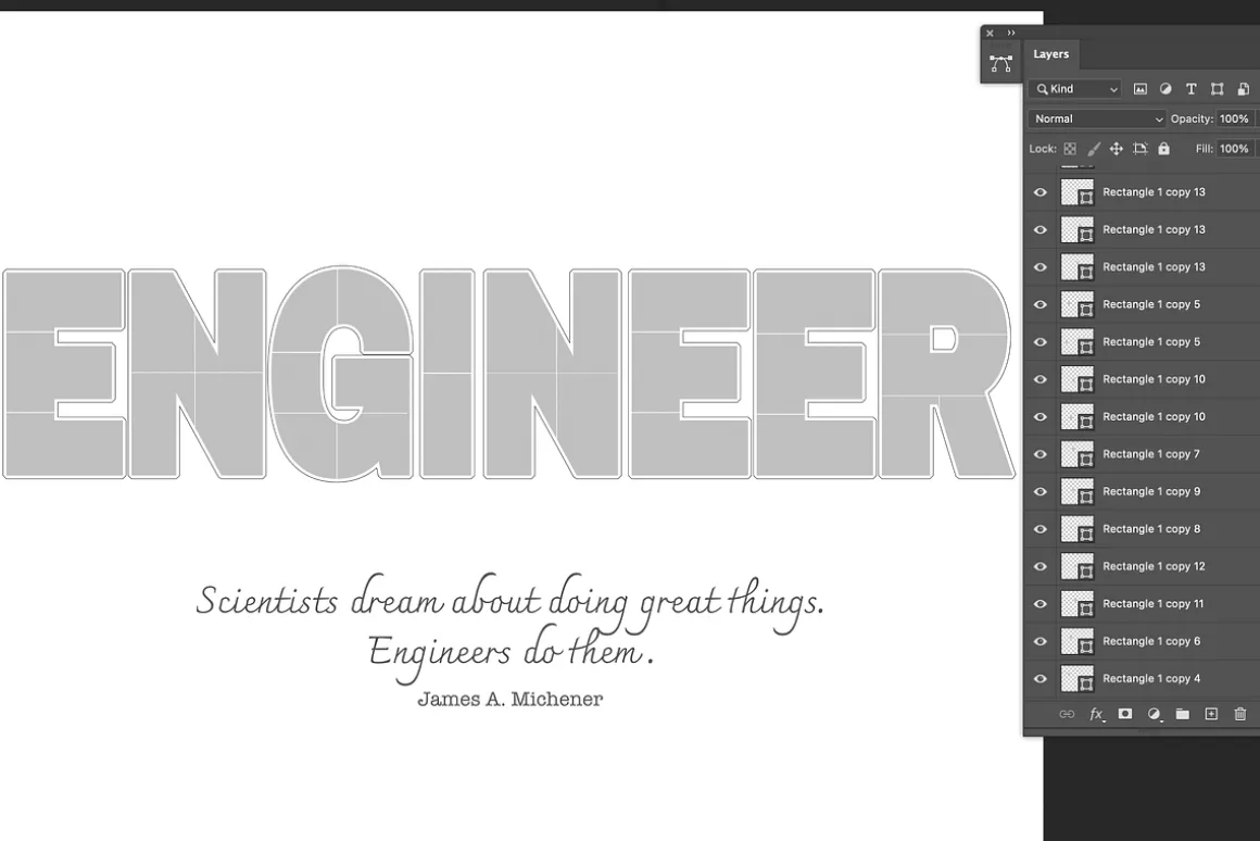 Engineer photo collage